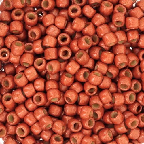 Seed beads Toho 8/0 TO8RPF562F - PF Saffron Mat Galvanized x8g