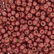Seed beads Toho 8/0 TO8RPF564F - PF Brick Red Mat Galvanized x8g