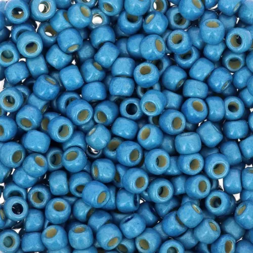 Seed beads Toho 8/0 TO8RPF582F - PF Aqua Sky Mat Galvanized x8g