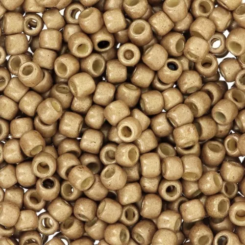 Seed beads Toho 8/0 TO8RPF592F - PF Golden Fleece Mat Galvanized x8g