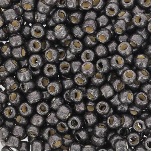 Seed beads Toho 8/0 TO8RPF595F - PF Cool Gray Mat Galvanized x8g