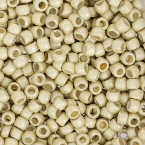 Seed beads Toho 8/0 TO8RPF559F - PF Yellow Gold Galvanized Frosted x8g
