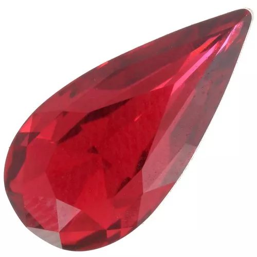 14x7mm PureCrystal 4322 Teardrop Fancy Stone Cabochon - Scarlet x1