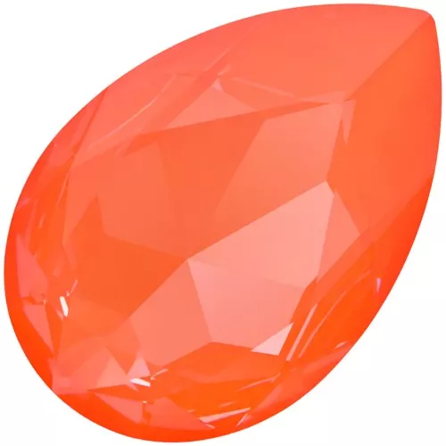 30x20mm PureCrystal 4327 Cabochon - Crystal Electric Orange Ignite x1