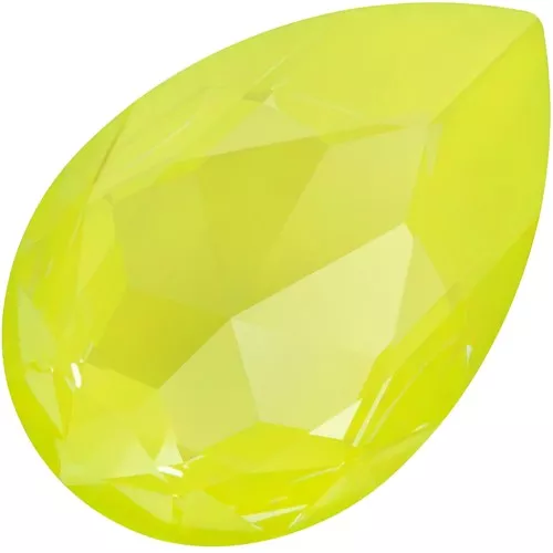 30x20mm PureCrystal 4327 Cabochon - Crystal Electric Yellow Ignite x1