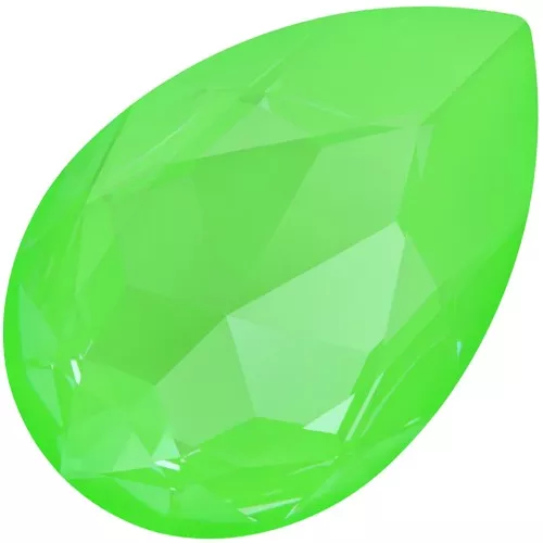 30x20mm PureCrystal 4327 Cabochon - Crystal Electric Green Ignite x1
