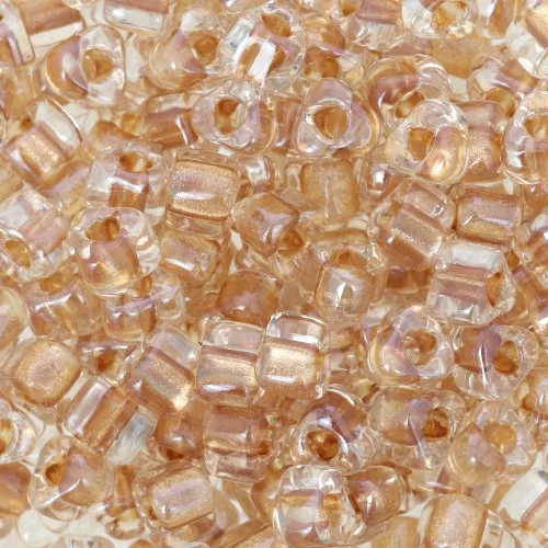 Miyuki 5/0 triangle TR5-1522 - Sparkling Honey Beige Lined Crystal x8g