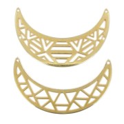 Spacer for necklace torques 64x19/64x17 mm fine Gold plated x2|raw }}