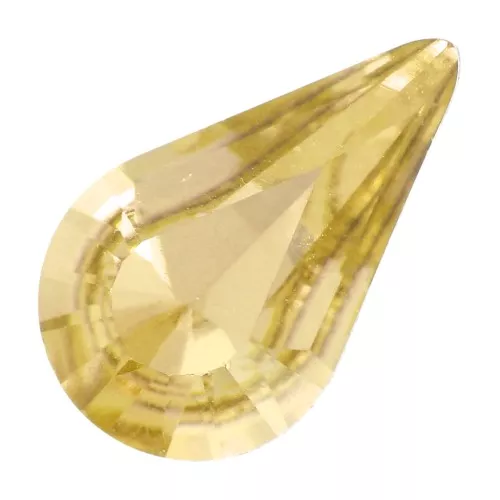 10x6mm PureCrystal 4328 Cabochon - Light Topaz x1