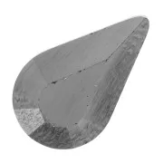 10x6mm PureCrystal 4328 Cabochon - Jet Hematite x1