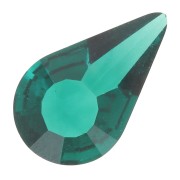 10x6mm PureCrystal 4328 Cabochon - Emerald Ignite x1|raw }}