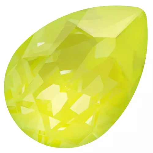 14x10mm PureCrystal 4320 Cabochon - Crystal Electric Yellow Ignite x1