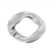 Twisted ring spacer 37 mm old silver x1|raw }}
