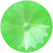 14mm PureCrystal 1122 Rivoli Cabochon - Crystal Electric Green Ignite x1