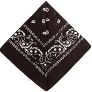 100% cotton bandana - Cashmere pattern - Dark brown x1|raw }}