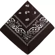 100% cotton bandana - Cashmere pattern - Dark brown x1