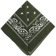 Bandana 100% cotton - Cashmere pattern - Khaki x1|raw }}