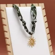 Bandana 100% cotton - Cashmere pattern - Apple green x1