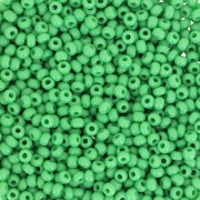 Preciosa Seed beads 11/0 2 mm - Green Opaque x20g