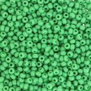 Preciosa Seed beads 11/0 2 mm - Green Opaque x20g