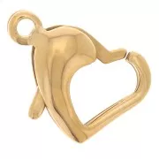 14x9.5mm Stainless Steel 304L Lobster Clasp - Gold x1