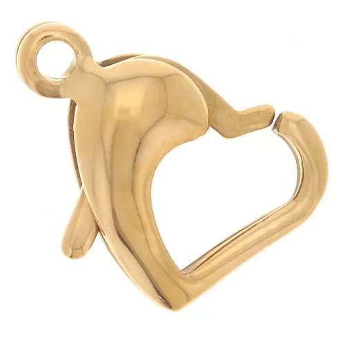 14x9.5mm Stainless Steel 304L Lobster Clasp - Gold x1