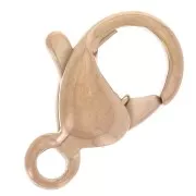 9mm 316L stainless steel Lobster clasp - European made - Rose gold x1