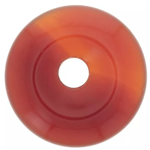 20mm gemstone Donut - Red Agate x1