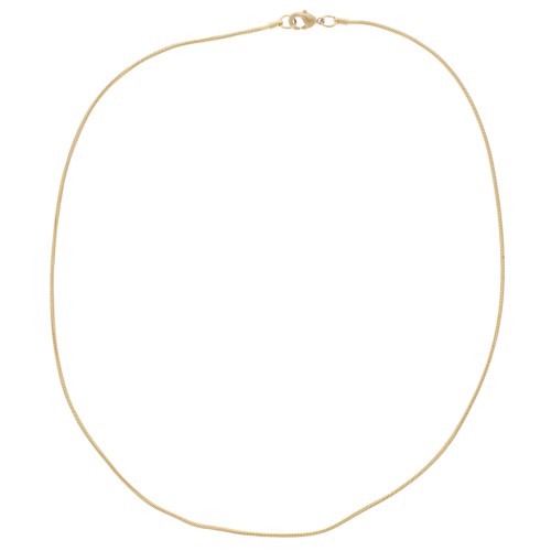 1.3mm gold serpentine choker x42 cm
