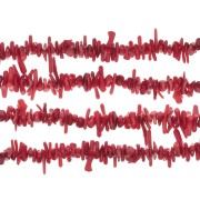 5 - 8mm Sea bamboo Chip beads dyed imitation Coral x39cm