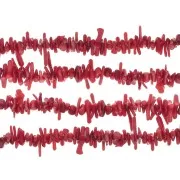 5 - 8mm Sea bamboo Chip beads dyed imitation Coral x39cm