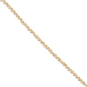 Chain grappa links 4mm Fine Gold Plated x0.5m|raw }}