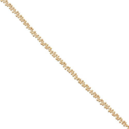 Chain grappa links 4mm Fine Gold Plated x0.5m