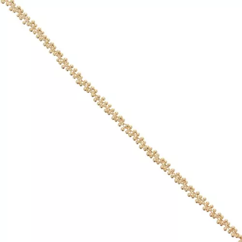 Chain grappa links 4mm Fine Gold Plated x0.5m