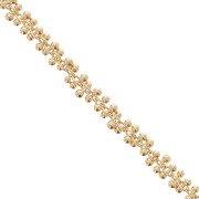 Chain grappa links 4mm Fine Gold Plated x0.5m