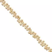 Chain grappa links 4mm Fine Gold Plated x0.5m