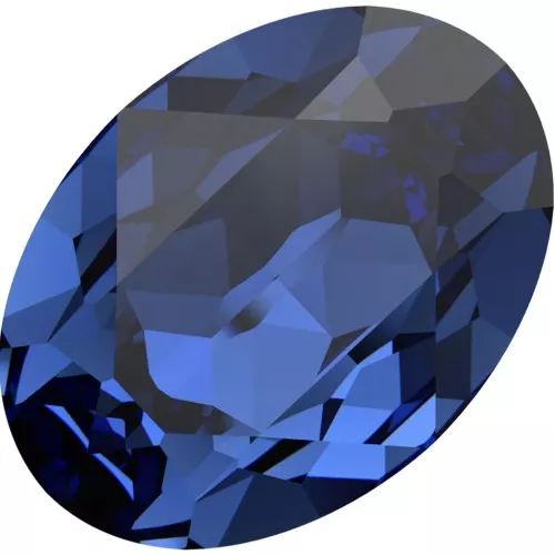 18x13 mm PureCrystal 4120 Cabochon - Reinvented Dark Sapphire x1