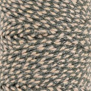 2.5mm braided cotton cord - made in France - Khaki - Beige - Gold x1m|raw }}