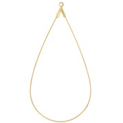 60x30mm Drop earring holders - Gold Tone x2