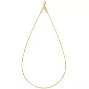 60x30mm Drop earring holders - Gold Tone x2