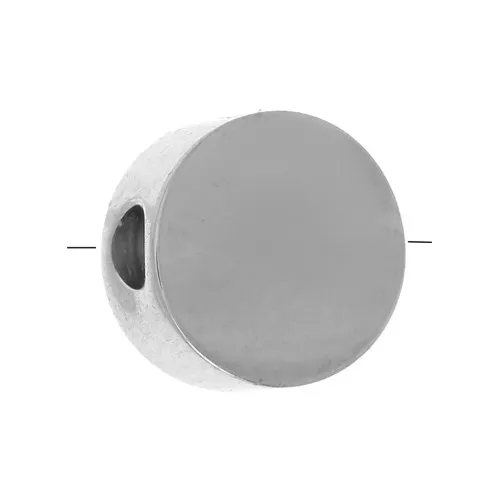 5mm 304L stainless steel Flat round bead x1