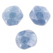 Facets 4 mm Chalk White Baby Blue Luster x50|raw }}
