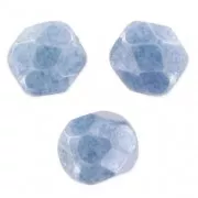 Facets 4 mm Chalk White Baby Blue Luster x50