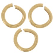 5x0.8mm 316L stainless steel Open jumprings - Gold x100