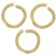 5x0.7mm 316L stainless steel Open jumprings - Gold x100