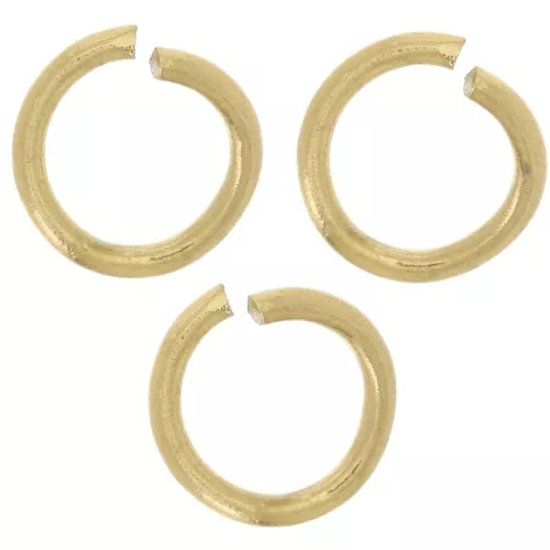 5x0.7mm 316L stainless steel Open jumprings - Gold x100