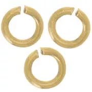 5x1mm 304L stainless steel Open jumprings - Gold x100