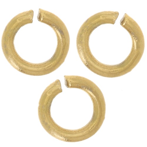 5x1mm 304L stainless steel Open jumprings - Gold x100
