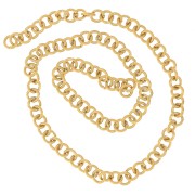 5x1mm 304L stainless steel Open jumprings - Gold x100