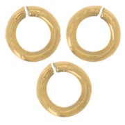 4x0.8mm 316L stainless steel Open jumprings - Gold x100|raw }}